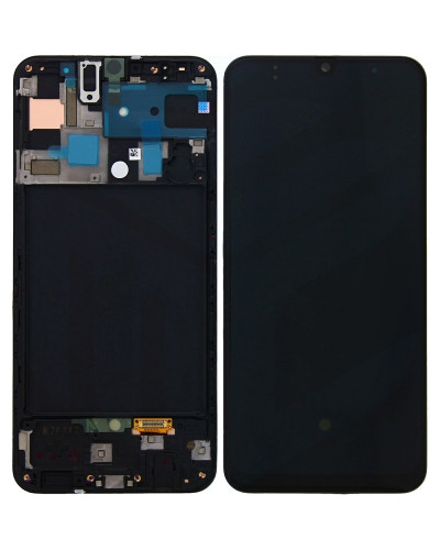 Дисплей Samsung A505 Galaxy A50 2019 з сенсором в рамці (Чорний) Original Assembled