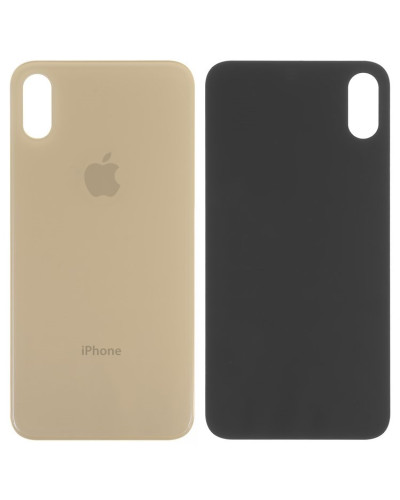 Задня кришка Apple iPhone XS (Gold) Більший виріз