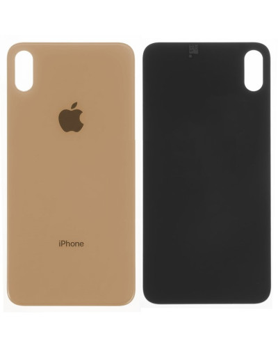 Задня кришка Apple iPhone XS Max (Gold) Більший виріз