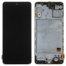 Дисплей Samsung M317 Galaxy M31s 2020 з сенсором в рамці (Чорний) Service Original