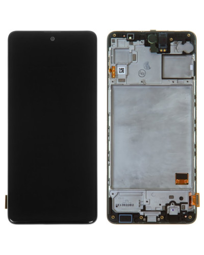Дисплей Samsung M317 Galaxy M31s 2020 з сенсором в рамці (Чорний) Service Original