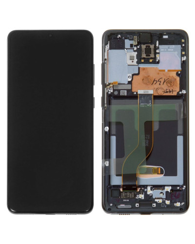 Дисплей Samsung G985 Galaxy S20 Plus / G986 Galaxy S20 Plus 5G з сенсором в рамці (Сірий) Service Original