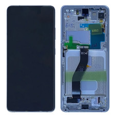 Дисплей Samsung G998 Galaxy S21 Ultra з сенсором в рамці (Срібний) Original Assembled