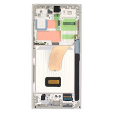 Дисплей Samsung S918 Galaxy S23 Ultra з сенсором в рамці (Beige) Service Original