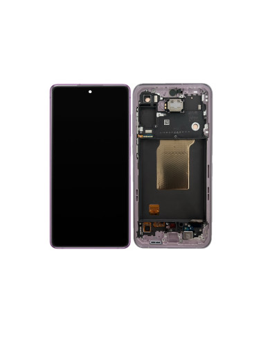 Дисплей Samsung A556 Galaxy A55 5G з сенсором в рамці (Лавандовий) Original Assembled